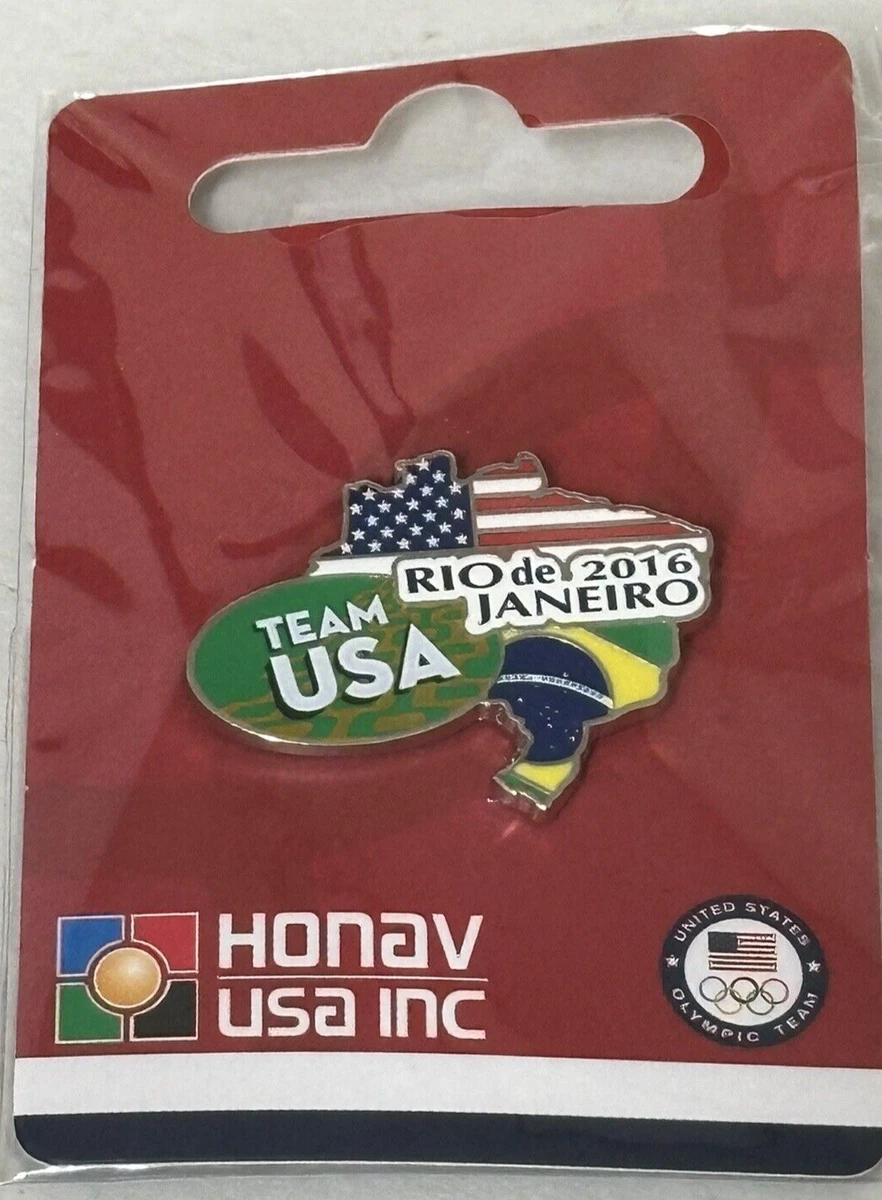 Olympic Pins 2 Official 2016 Rio De Janeiro Brazil Media Sponsor Logo