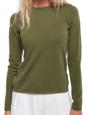 Balldiri 100% Cashmere Womens Long Sleeve Crew Neck Jumper 2ply