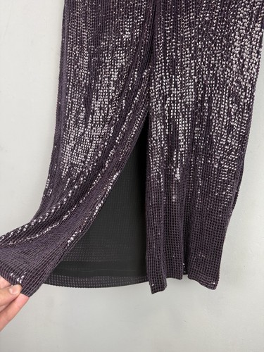 RRP $1055 Diane Von Furstenberg Strapless long sequin Dress Party Silk 2 Size - Picture 8 of 12