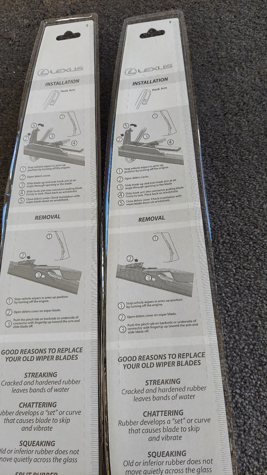 Purchase NEW FACTORY OEM INFINITI J30 WIPER BLADE INSERTS L & R In West Long Branch, New Jersey - Foto 11