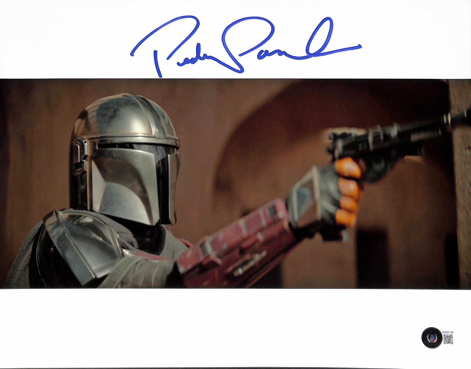 Pedro Pascal Autographed Signed Star Wars The Mandalorian 11x14 Photograph BECKETT 