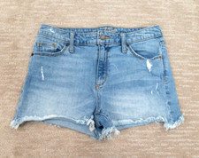 Universal Thread Shorts Womens Sz 4/27R Hi-Rise Shortie Destroyed Cut Off Denim