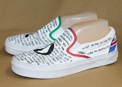 womens white canvas slip on shoes