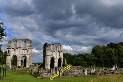 Photo 6x4 Roche Abbey Stone/SK5589 Set in a valley landscaped by Capabil c2014