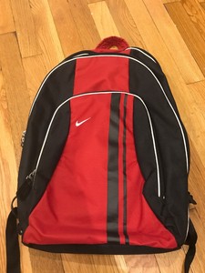nike air black and red backpack