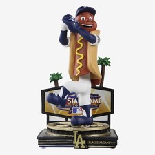 2022 Los Angeles Dodgers All Star Hot Dog Mascot Bobblehead FOCO