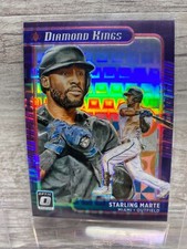 Starling Marte 2021 Optic Diamond Kings Purple Pandora Prizm #17 Marlins /99