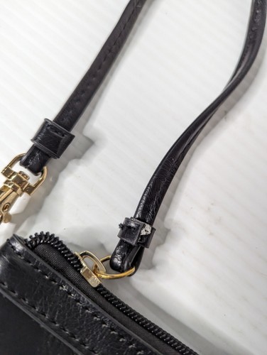Black Rivet Black Wristlet Two Compartment - Picture 5 of 7