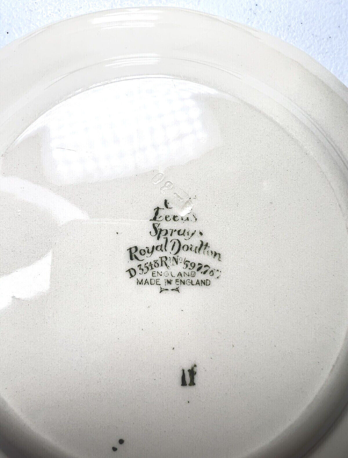 Royal Doulton Old Leeds Spray Salad Plates SET of 8 D3548 Antique  1913  7 3/8"