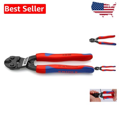 Multi-Functional 7.87'' Bolt Cutters - Soft Grip for Enhanced Cutting Control