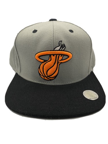 Miami Heat Adidas Basketball Hat Gray 