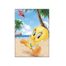 Looney Tunes Tweety Bird Beach Day Magnet Multi-Color