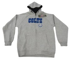 New-Minor-Flaw Indianapolis Colts YOUTH Size M Medium 10/12 Full Zip Jacket 45