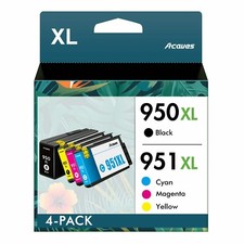950XL 951XL Combo Pack High Yield Replacment for HP 950 951 Ink Cartridges Work
