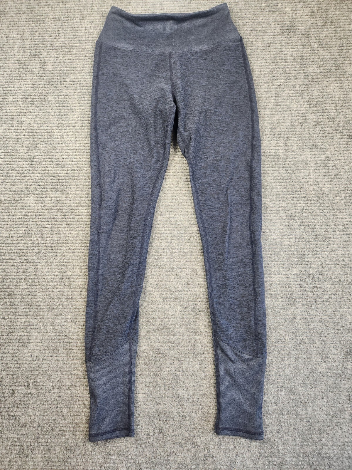 Alo Yoga High Rise Ribbed Waist Lounge Leggings in Navy Size XS-image