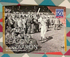 #135 Hank Aaron  5x7 - 06/10 made Gold 2019 Topps 150 Years of Greatest Seasons