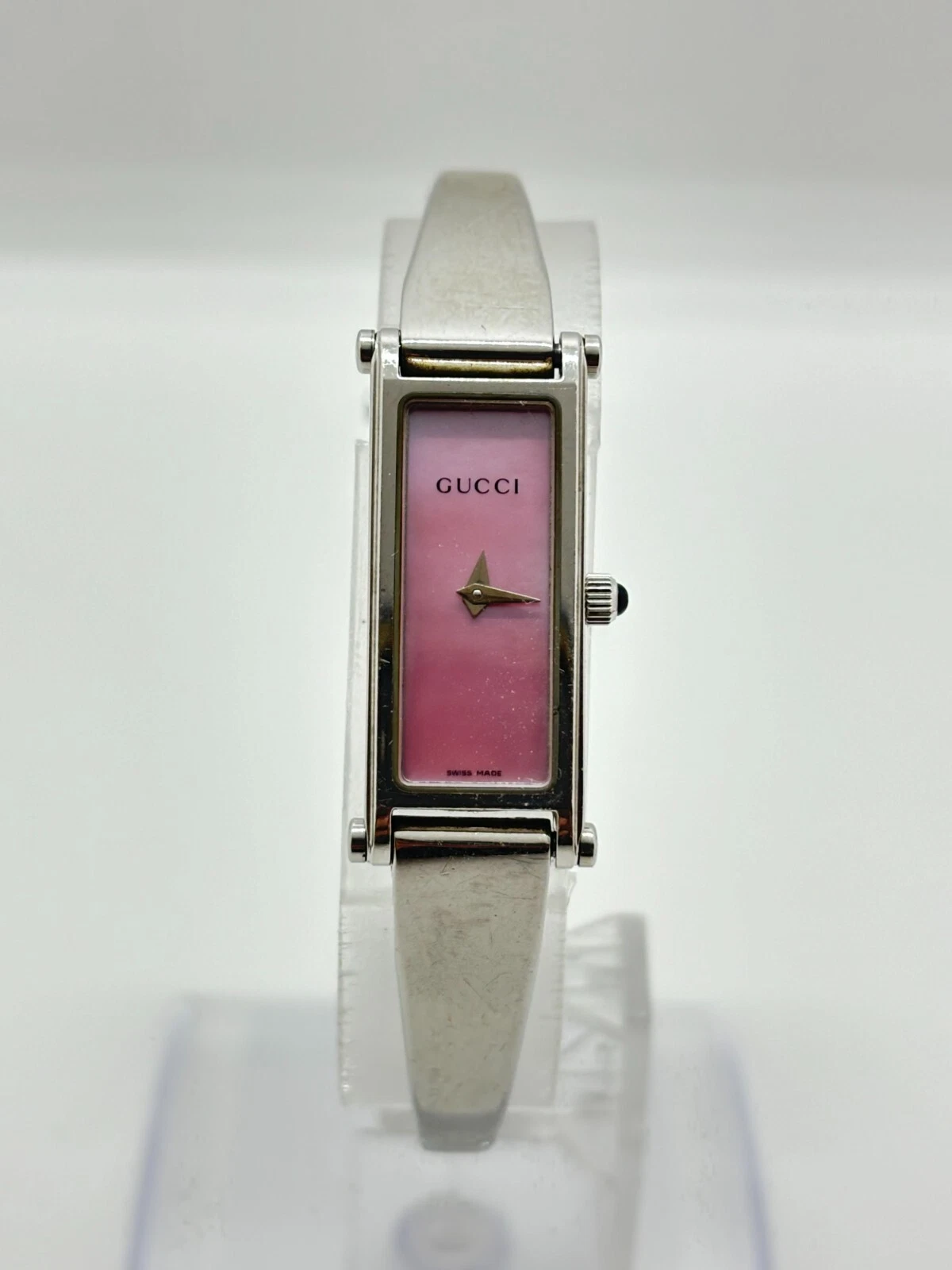 [Exc+5] Gucci 1500L Femme Cadran Rose Quartz Femme Occasion Fonctionne F/S Japon