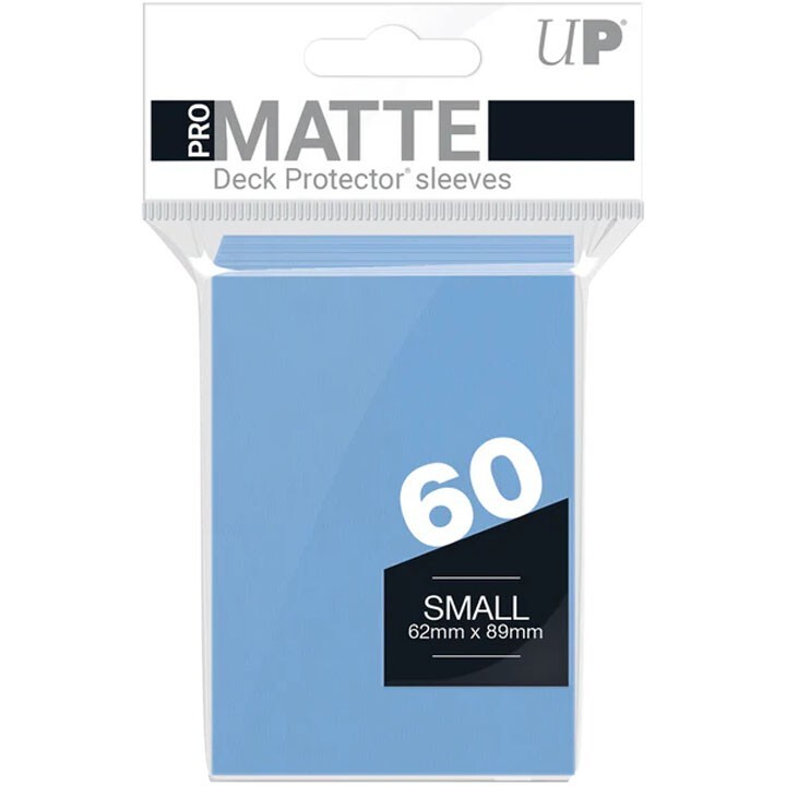 Ultra-Pro Deck Protector – 60 PROT-MATTE Aqua – Small Size – Proteggi Carte Giapponesi