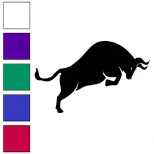 Bull, Vinyl Decal Sticker, Multiple Colors & Sizes #6812