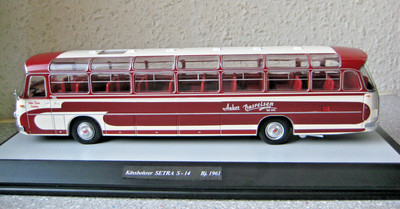 1:43 IXO Kässbohrer SETRA S-14 Reisebus !!!EXTRA in Vitrine!!! TOP!! NEU!!