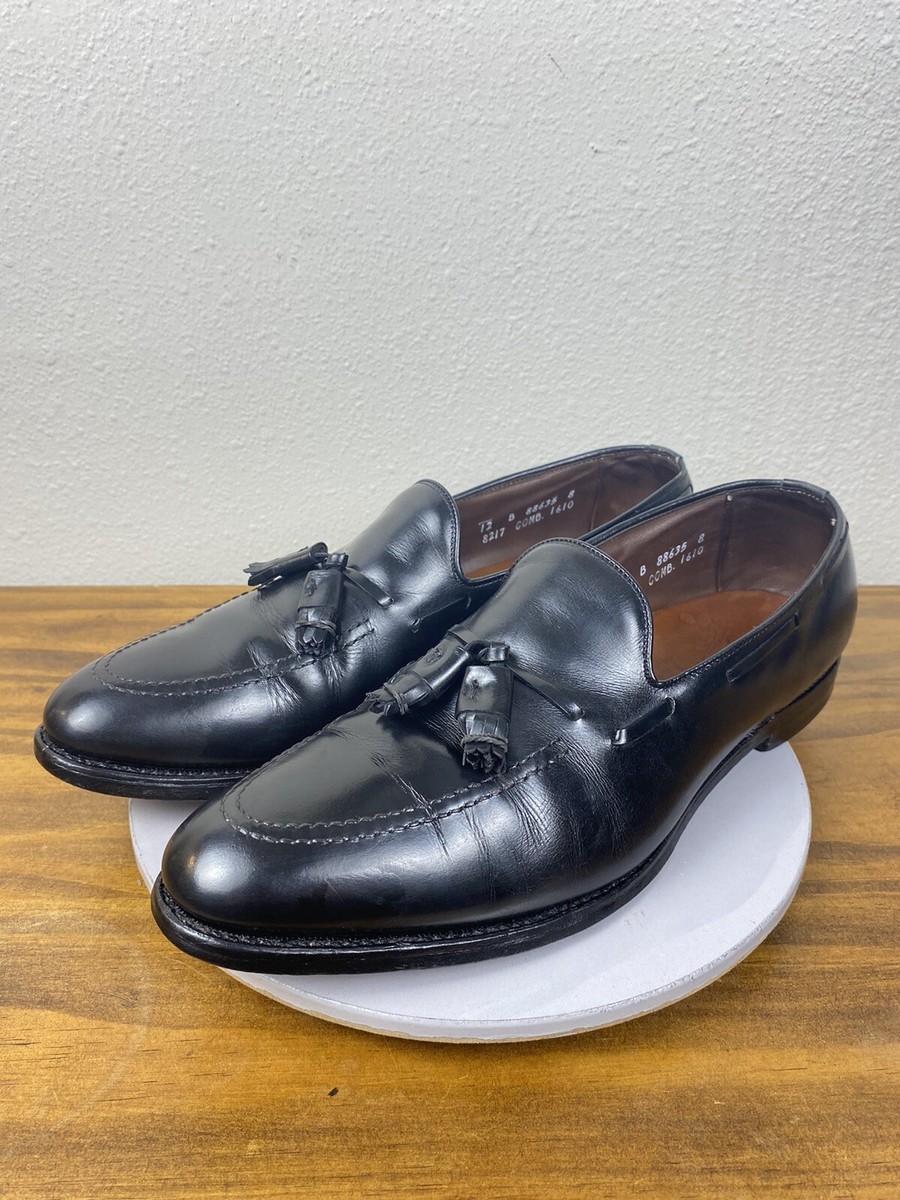Vintage Allen Edmonds Grayson Mens Dress Shies Black Leather