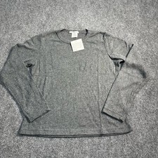 NEW e.d. lee Sweatshirt Womens Large Grey Pullover Soft Comfort Made In USA