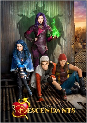 Disney Descendants Large Poster Art Print A0 A1 A2 A3 A4 Maxi