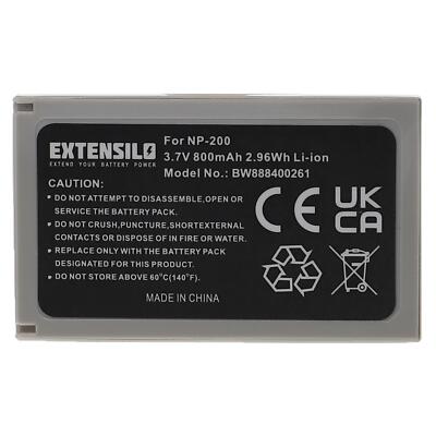 Batería 3.7V 0.75Ah Li-ion para MINOLTA DiMAGE X