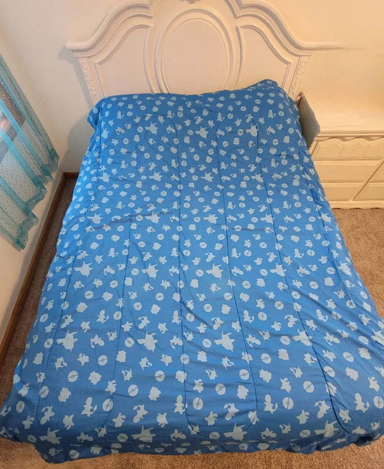 POKEMON EDREDÓN DOBLE Y 1 funda de almohada ~ TIENE DEFECTOS - LEER DESCRIPCIÓN Y VER FOTOS Foto 2 de 4