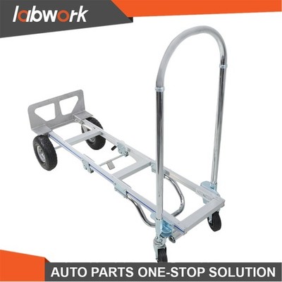 Labwork Aluminum Hand Truck 2 In 1 Folding Trolley Convertible Dolly Cart