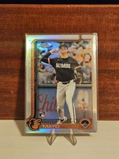 Coby Mayo 2025 Topps Chrome Rookie Refractor Card # 120 Orioles