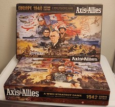 Axis and Allies Lot Of 2: Europe 1940 1942 2nd Edition WWII Strategy Game Set