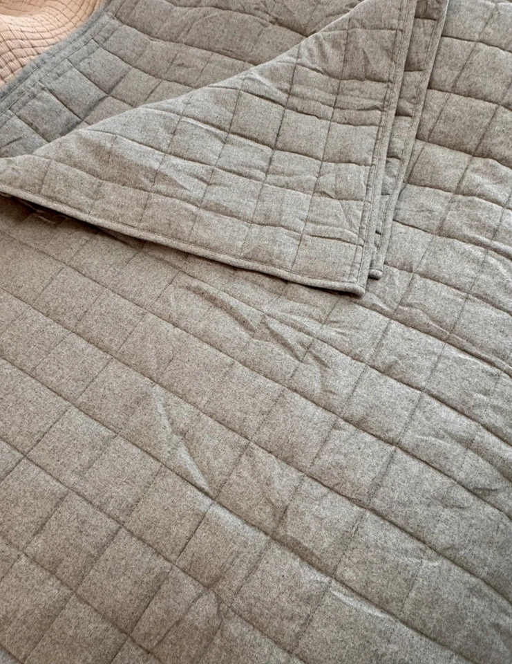 Calvin Klein - Edredón Queen, ropa de cama de franela melange, súper suave (algodón) Foto 4 de 4