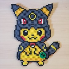Pokemon pikachu umbreon cosplay fatto a mano 8bit perler bead pixel art nintendo