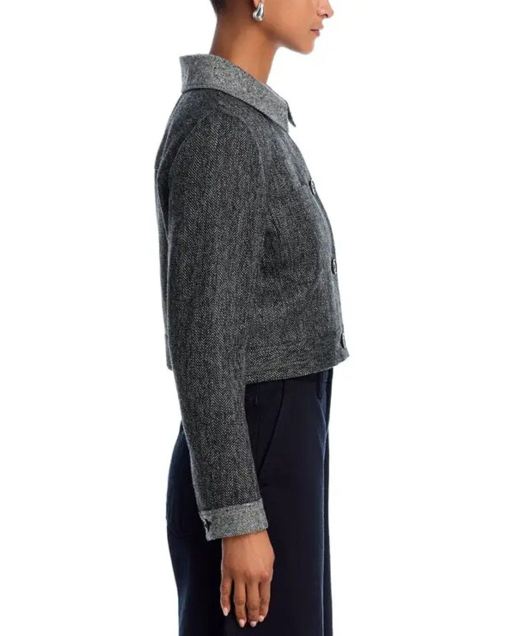 Button Front Contrast Jacket - image 3