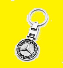 Mercedes-Benz Schlüsselanhänger Metall Chrom Emblem Silber Schlüsselring NEU Mercedes-Benz Schlüsselanhänger Metall Chrom Emblem Silber Schlüsselring NEU