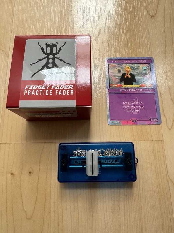 Fidget Fader Dirt Style Blue DJ QBERT Ltd Ed SOLD OUT  Ltd Ed BONUS!