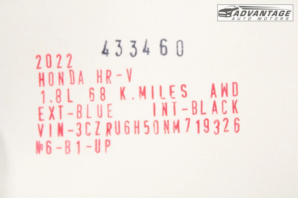 2016-2022 HONDA HR-V TRUNK CARGO SPARE FLOOR PANEL CARPET LINER COVER OEM - Image 4 of 4