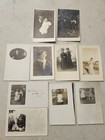 Lot 10 Antique RPPC Real Photo Postcards People Family Portrait Baby Women 1900s