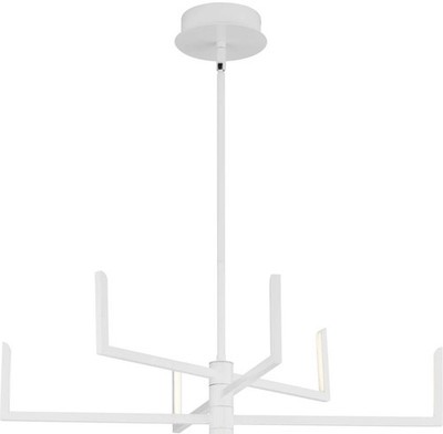 Progress Lighting P400260-30 Pivot LED 6 Light 28''W LED - White