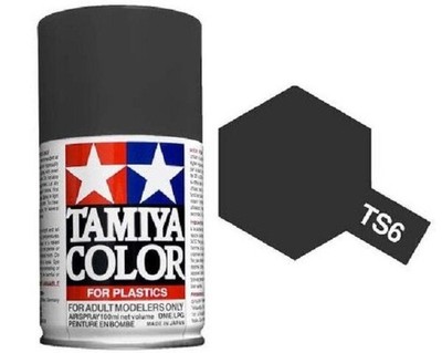 TAMIYA COLOR TS-6 SPRÜHFARBE FÜR KUNSTSTOFF MATT SCHWARZ 100 ML