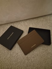 Strathberry Brown Leather Card Holder / Small Wallet – Gift Box – Christmas