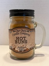 Our Own Candle Company Hot Buns 13 Oz Candle Mason Jar Made In USA