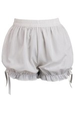 White Crepe Bloomers Pantaloons Shorts Cosplay Pirate Gothic Victorian Vampire