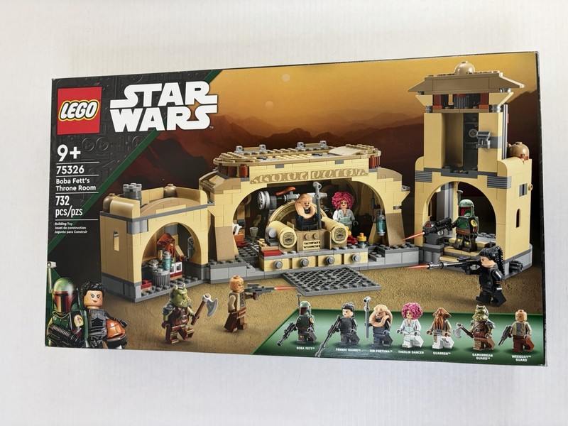 LEGO 75326 Star Wars Boba Fett's Throne Room Set - New Factory Sealed - Retired