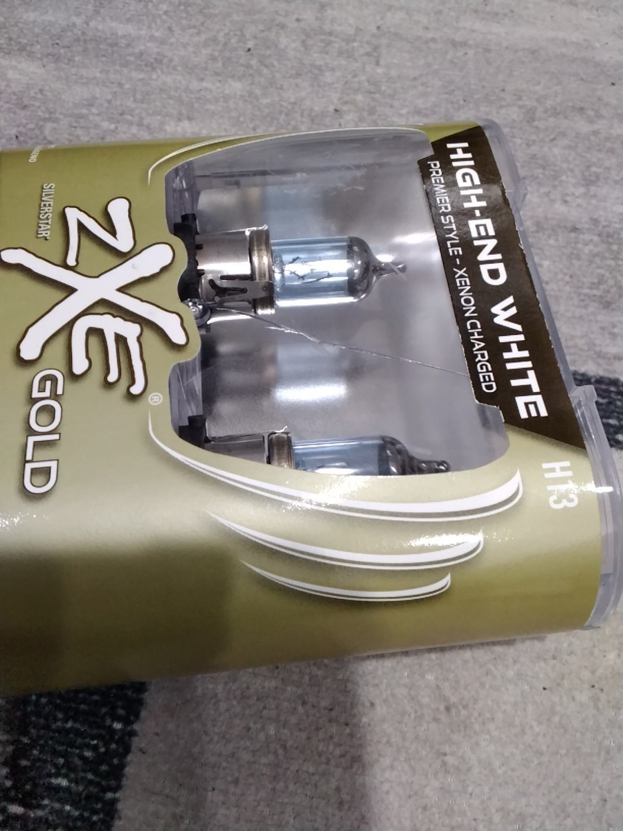 SYLVANIA H13 9008 High End White SILVERSTAR ZXE Gold Xenon OEM for
