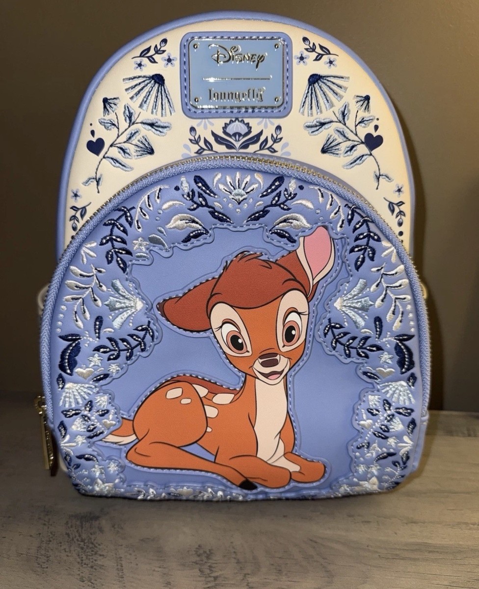 Disney Loungefly Black Floral Bambi Backpack-Collectable. NWT Loungefly Disney Bambi Flower Cosplay Mini Backpack main image 2