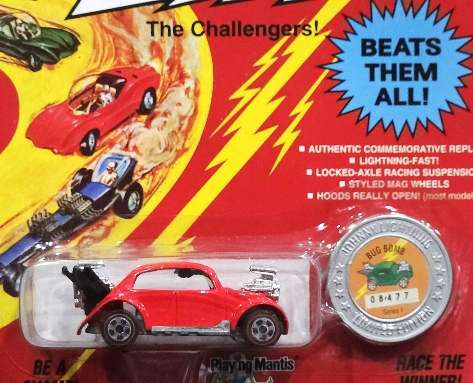 Johnny Lightning Bug Bomb VW Volkswagen The Challengers Commemorative Car Red