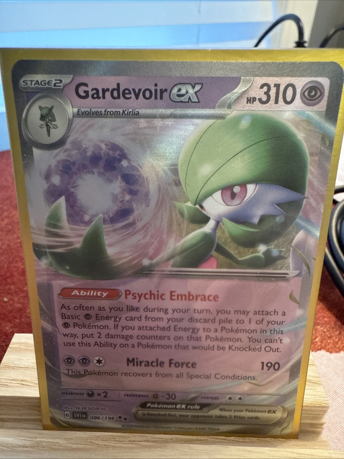 Gardevoir ex 86/198 Scarlet & Violet Base Double Rare Holo Pokemon TCG NM