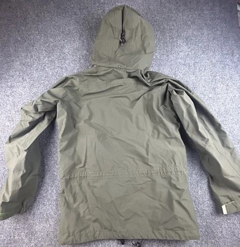 Vintage Patagonia Jacket Men M Olive Liquid Sky Hooded Goretex Rain Parka Y2K image 14